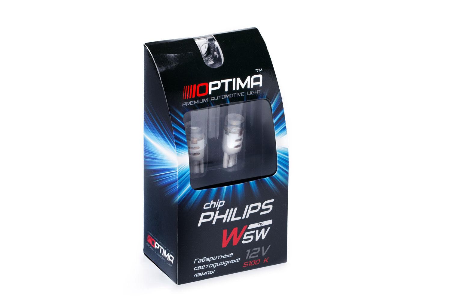 Optima premium srt double chip 3.0. Лед лампы Оптима w5w. Optima Premium w5w Philips chip2 can Bus 12v 4200k. Лампа Optima арт. Opw5wsm8. Светодиодные лампы Филипс ц5ц артикул.